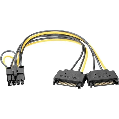 ADAPTER 2X SATA NAAR PCIE 8 PIN
