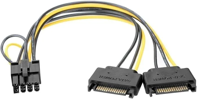 ADAPTER 2X SATA NAAR PCIE 8 PIN