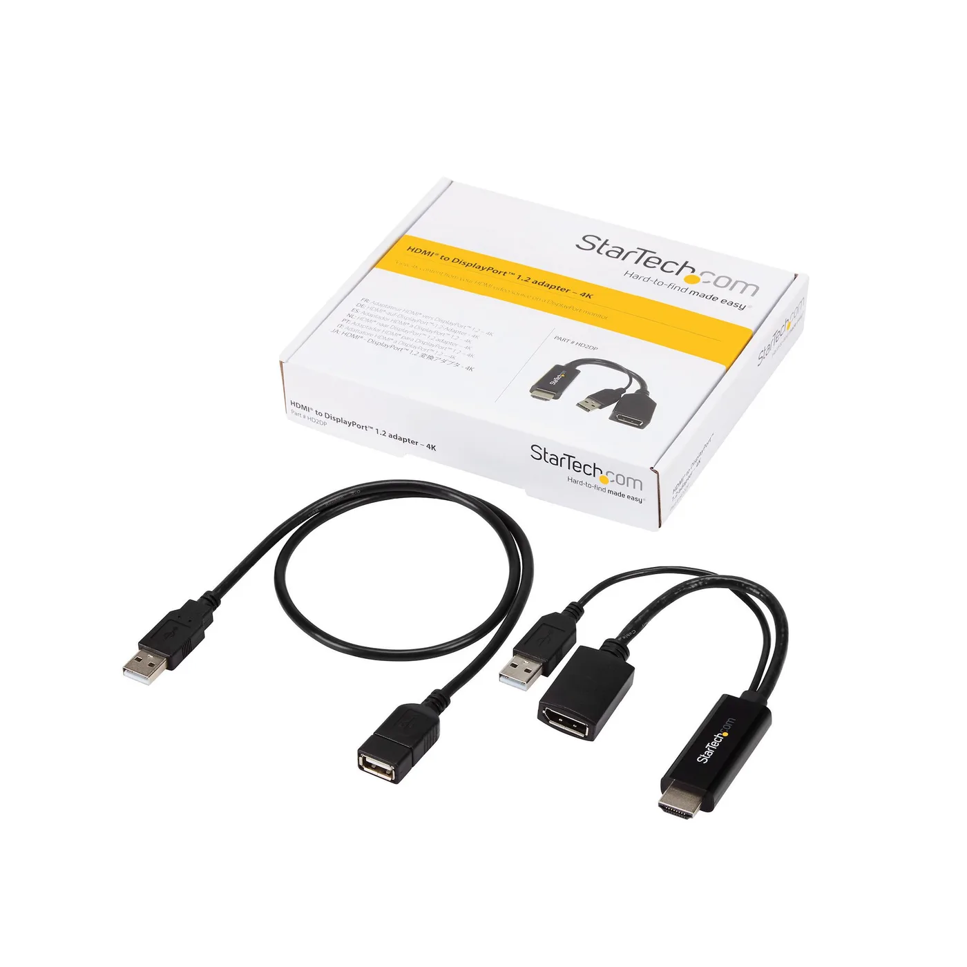 ADAPTER STARTECH HDMI NAAR DISPLAYPORT HD2DP — beeld 3