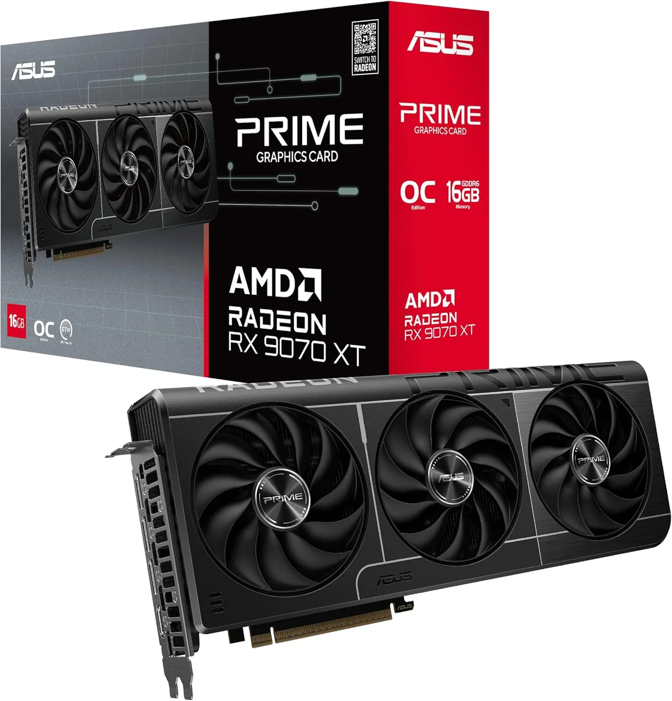 AMD RADEON RX 9070 XT ASUS PRIME OC 16GB
