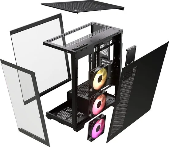 BEHUIZING CORSAIR 3500X ZWART — beeld 2