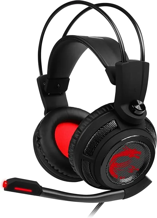 HEADSET MET MICROFOON GAMING MSI DS502 HEADSET USB 2.0