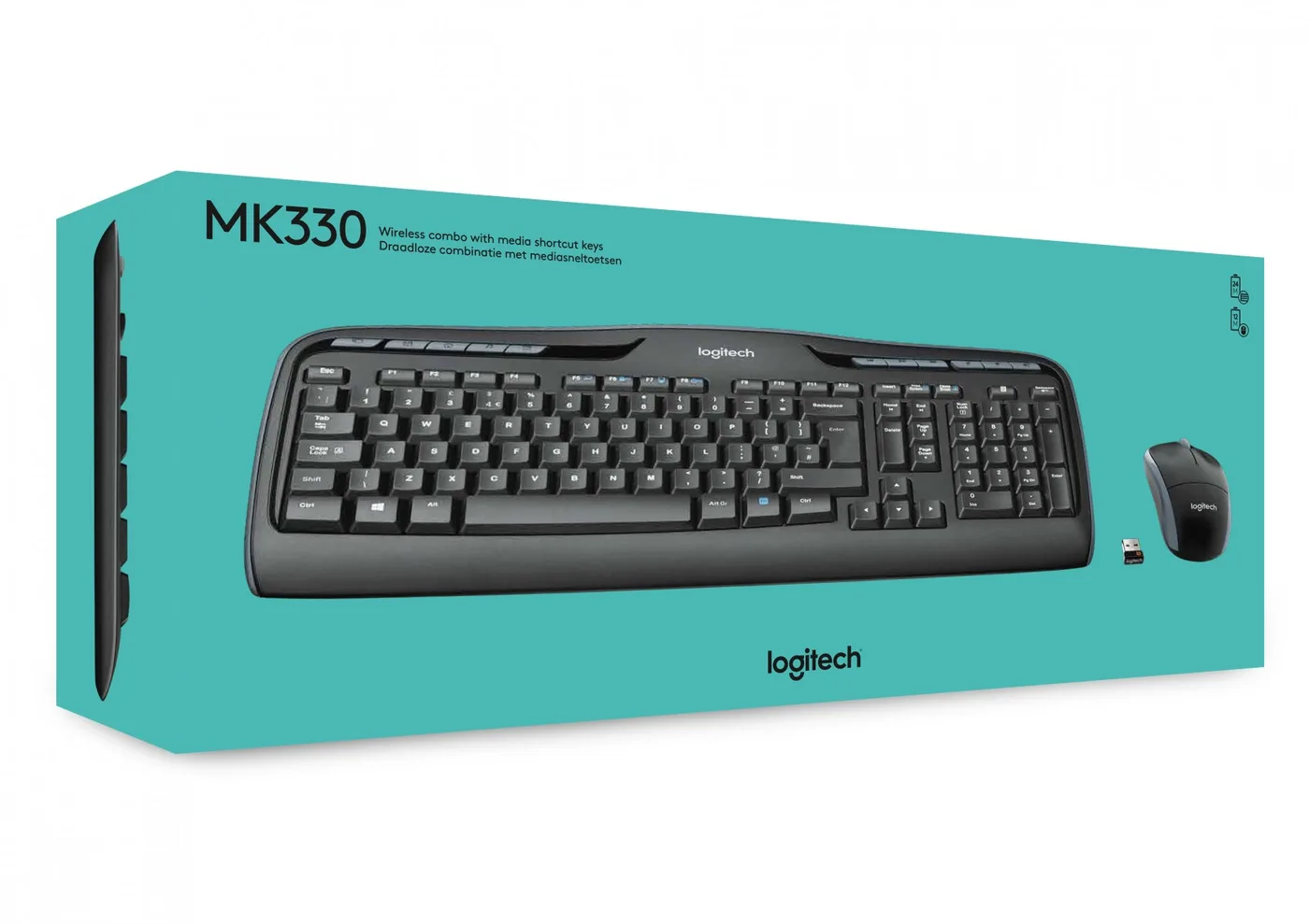 TOETSENBORD / MUIS LOGITECH MK330 FR DRAADLOOS