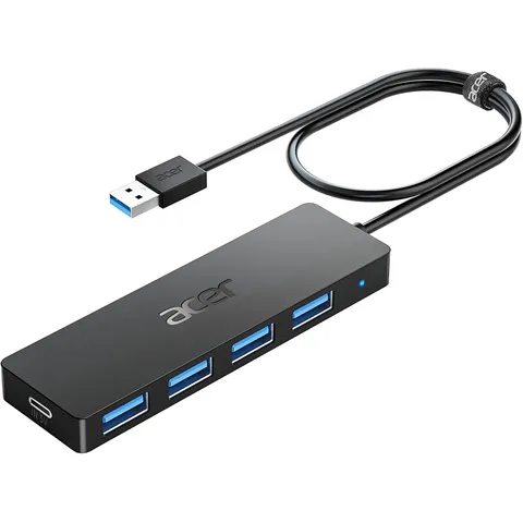 USB 3.0 HUB ACER 4 USB 3.0-POORTEN + 1 USB-C-POORT