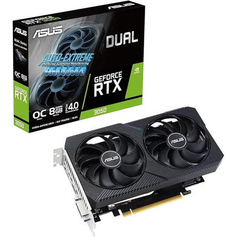 NVIDIA GEFORCE RTX 3050 ASUS DUAL V2 OC 8GB