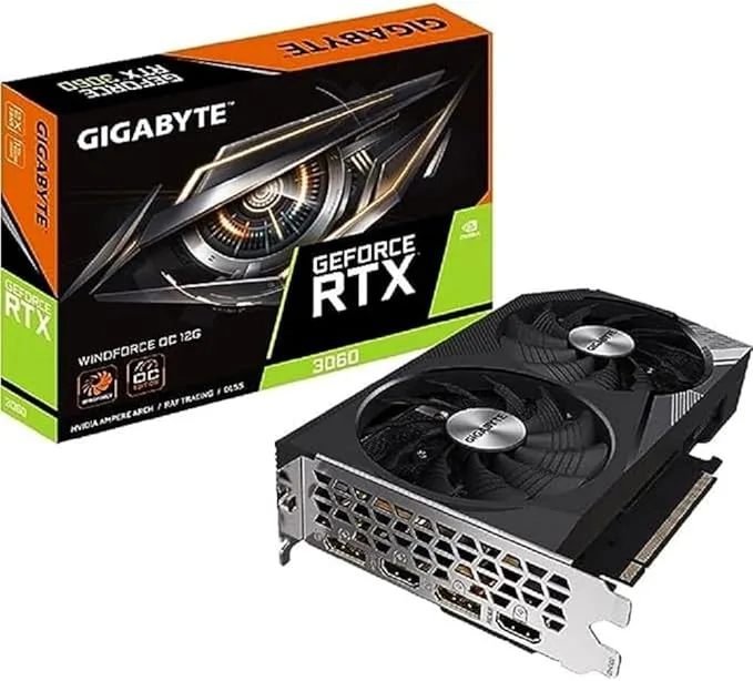 NVIDIA GEFORCE RTX 3060 GIGABYTE WINDFORCE V2 OC 12GB