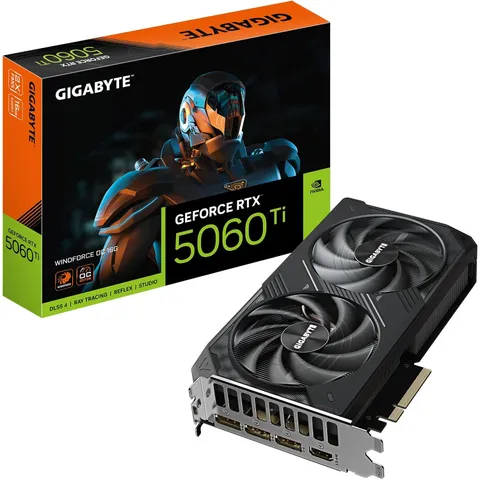 NVIDIA GEFORCE RTX 5060TI GIGABYTE WINDFORCE OC 16GB