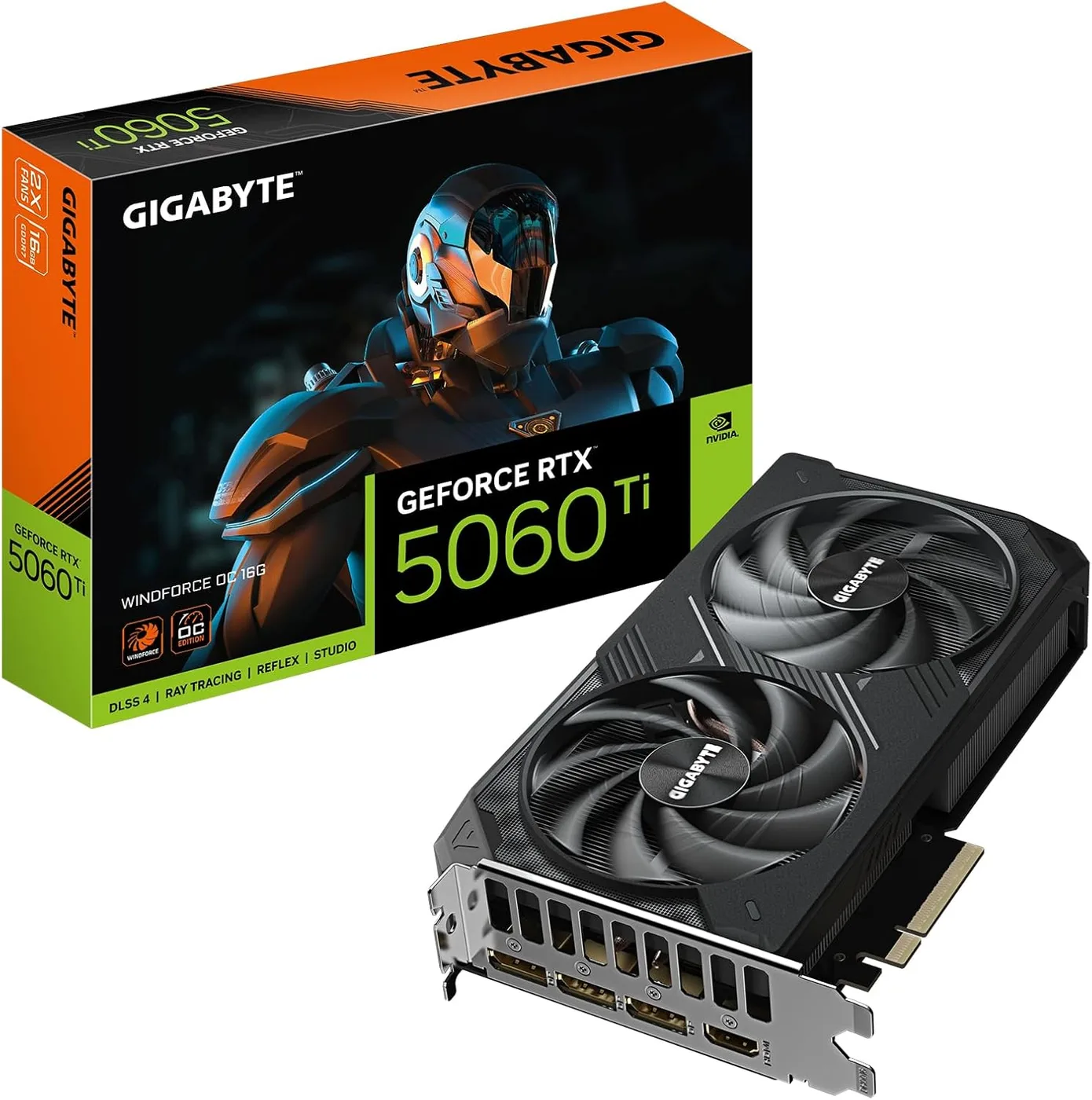 NVIDIA GEFORCE RTX 5060TI GIGABYTE WINDFORCE OC 16GB