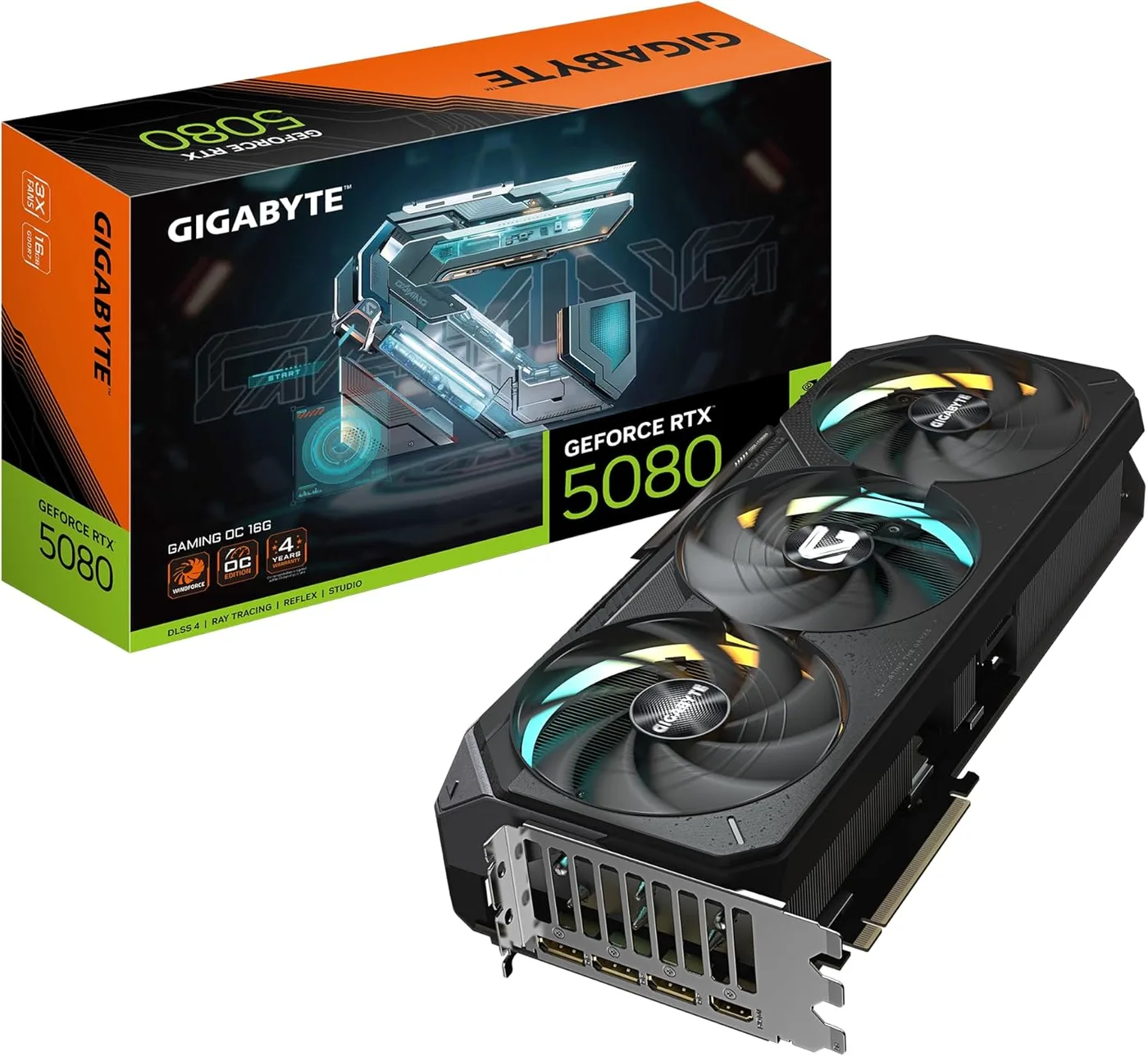 NVIDIA GEFORCE RTX 5080 GIGABYTE GAMING X OC 16GB