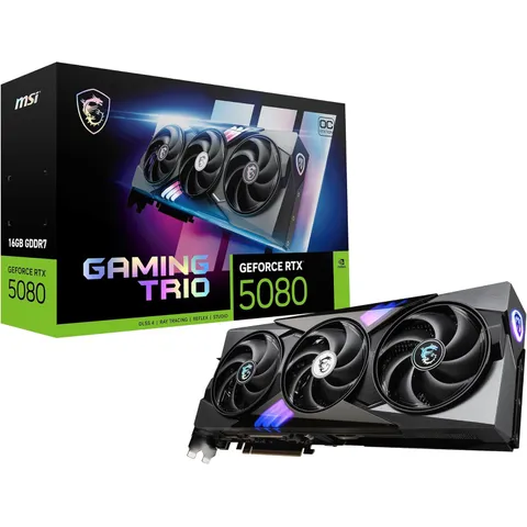 NVIDIA GEFORCE RTX 5080 MSI GAMING TRIO OC 16GB