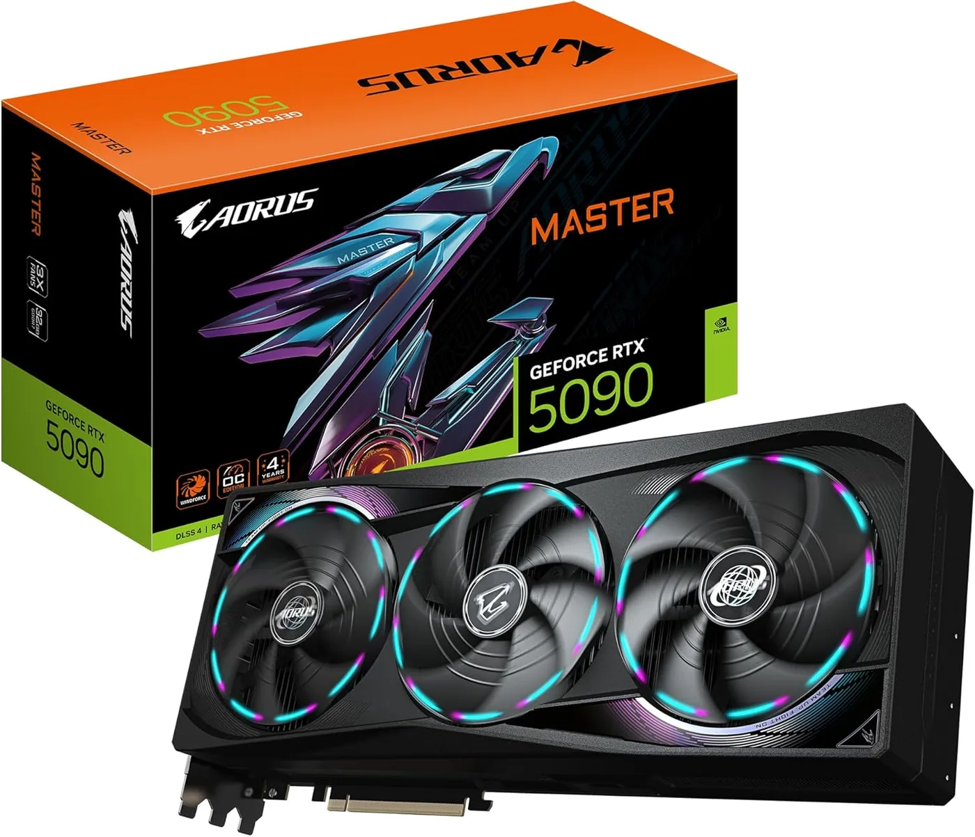NVIDIA GEFORCE RTX 5090 GIGABYTE AORUS MASTER OC 32GB