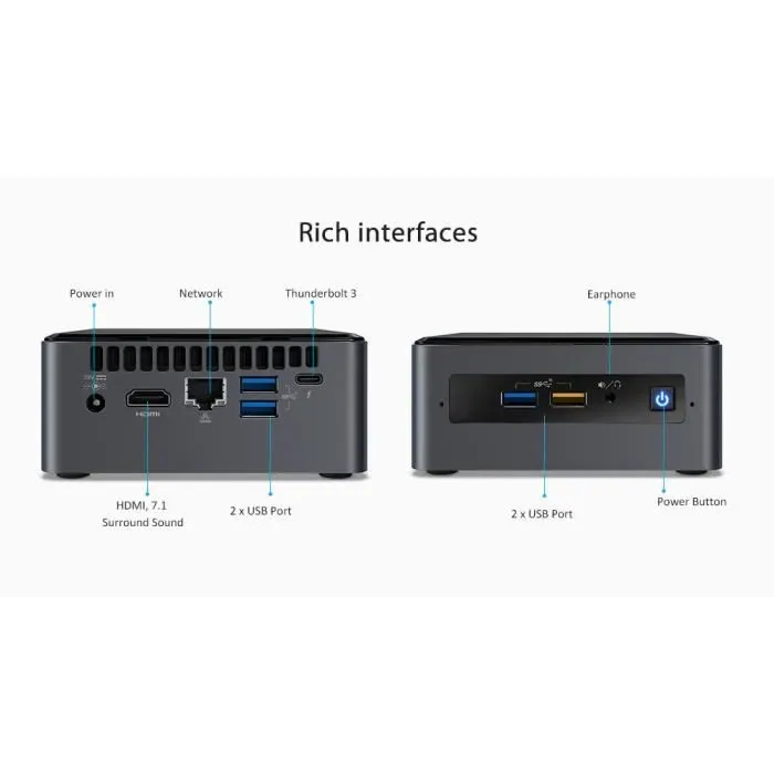 COMPUTER INTEL NUC8BEH (REFURBISHED) — beeld 2