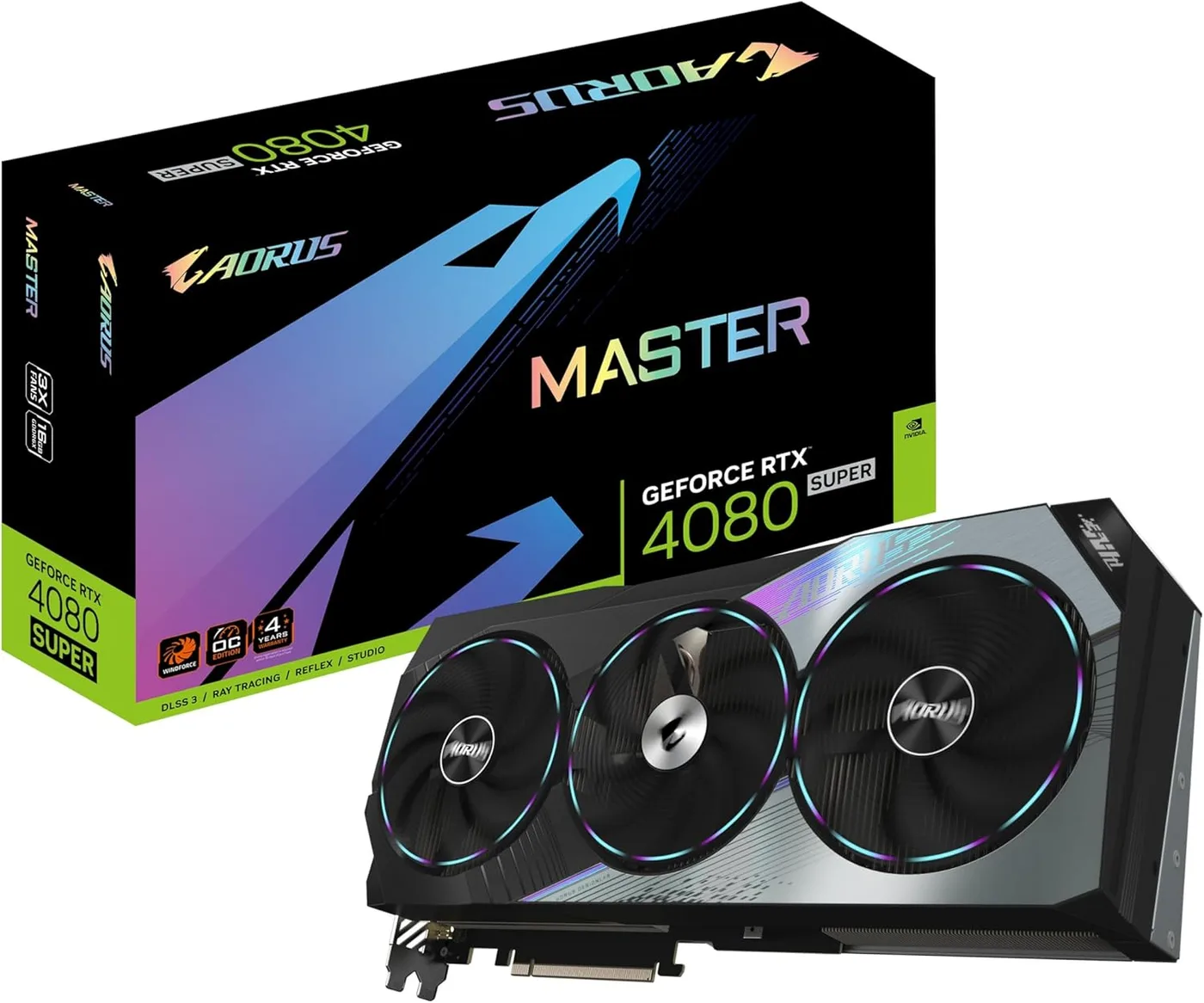 NVIDIA GEFORCE RTX 4080 GIGABYTE SUPER AORUS MASTER OC 16GB