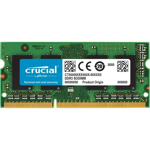 SO-DIMM DDR3 1X8GB 1600MHZ CL11 CRUCIAL (CT102464BF160B)