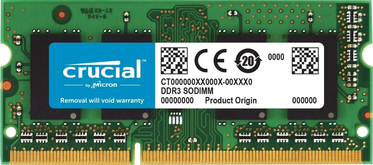SO-DIMM DDR3 1X8GB 1600MHZ CL11 CRUCIAL (CT102464BF160B)