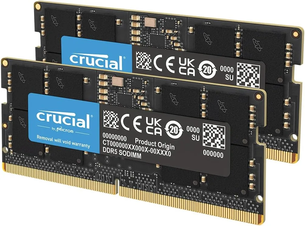 SO-DIMM DDR5 2X16GB 4800MHZ CL40 CRUCIAL (CT2K16G48C40S5)