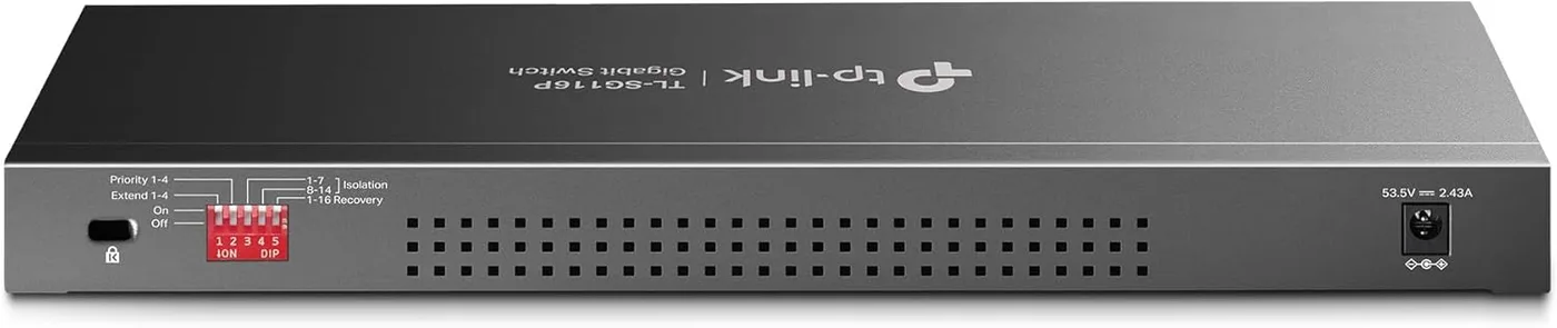 SWITCH TP-LINK 16 POORTEN GIGABIT POE+ TL-SG116P — beeld 3