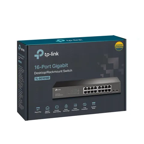 SWITCH TP-LINK 16 POORTEN GIGABIT TL-SG1016D