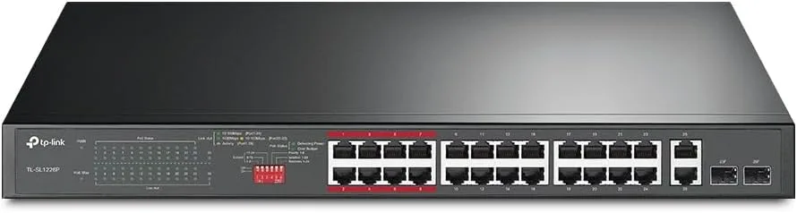 SWITCH TP-LINK 24 POORTEN POE+ TL-SL1226P