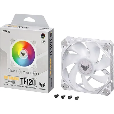VENTILATOR 12CM ARGB ASUS TUF GAMING TF120 (WHITE)