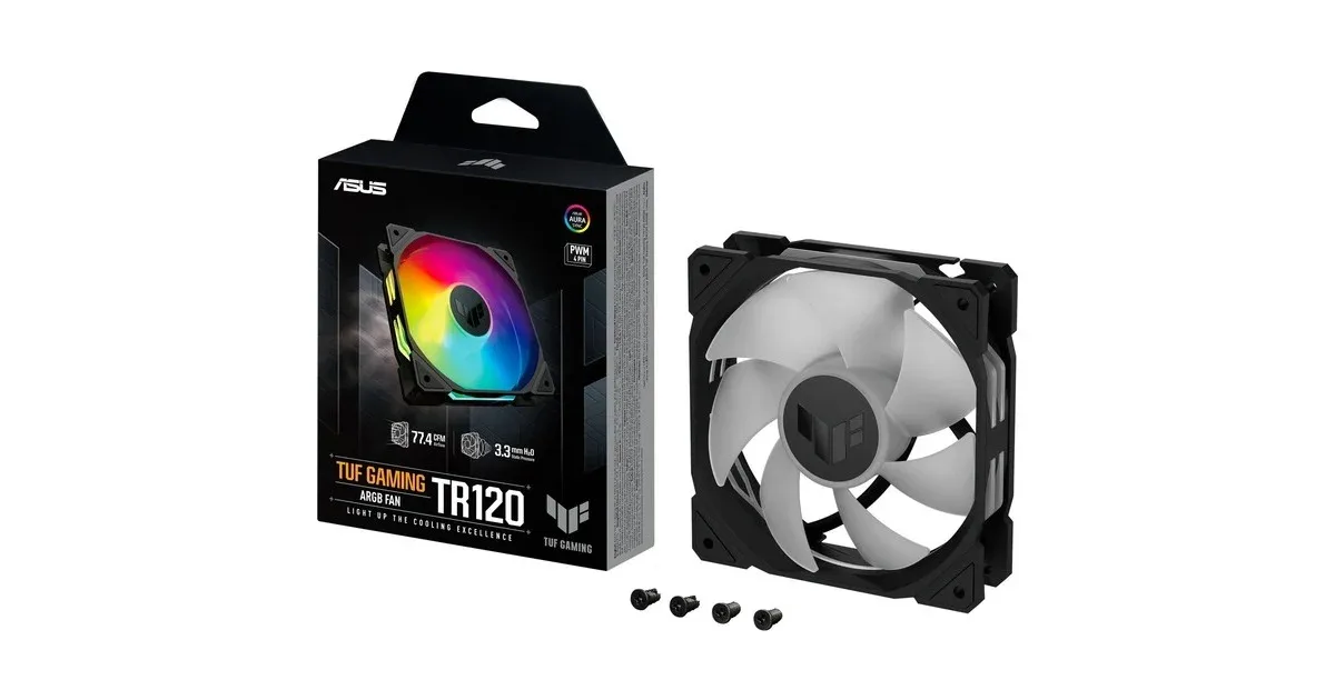 VENTILATOR ARGB ASUS TUF GAMING TR120 (ZWART)