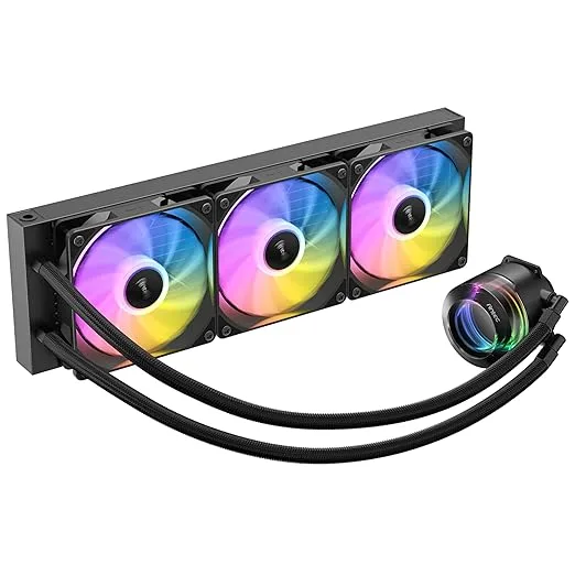 WATERKOELING VORTEX LUM 360 ARGB BLACK — beeld 2
