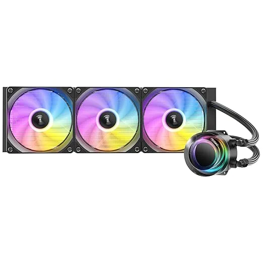 WATERKOELING VORTEX LUM 360 ARGB BLACK — beeld 3