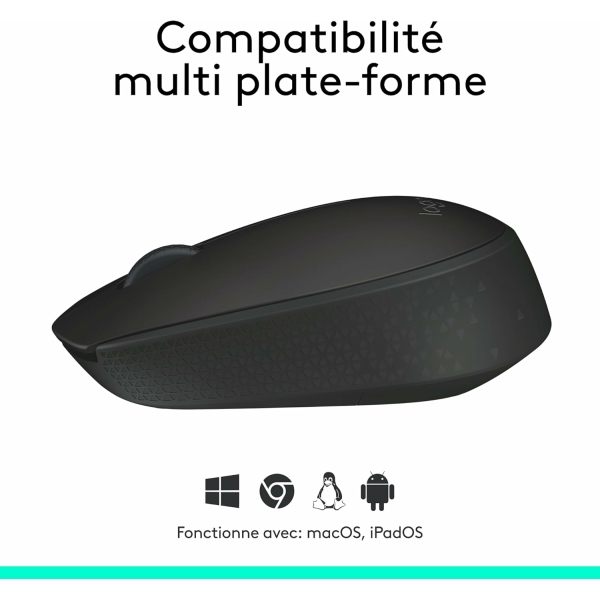 SOURIS LOGITECH M171 (BLACK) WIRELESS – Image 3