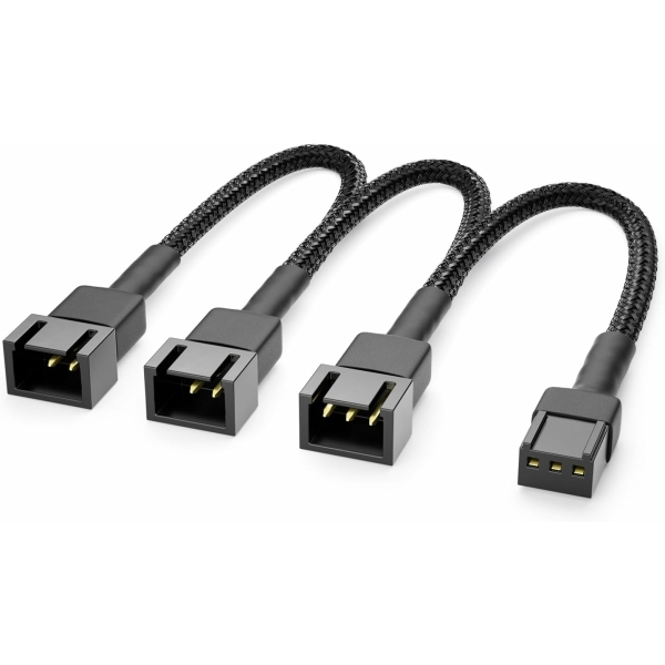 ADAPTATEUR PWM FAN 3 BROCHES VERS 3X 3 BROCHES
