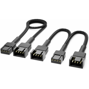 ADAPTATEUR PWM FAN 4 BROCHES VERS 2X 4 BROCHES + RALLONGE