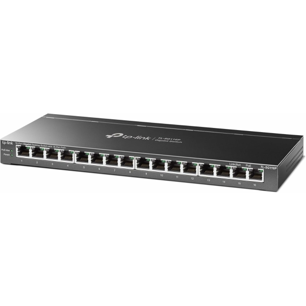 SWITCH TP-LINK 16 PORTS GIGABIT POE+ TL-SG116P – Image 2