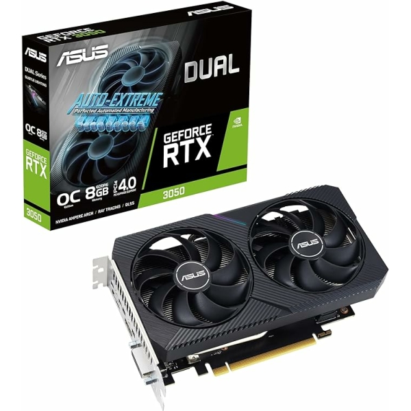 NVIDIA GEFORCE RTX 3050 ASUS DUAL V2 OC 8GB