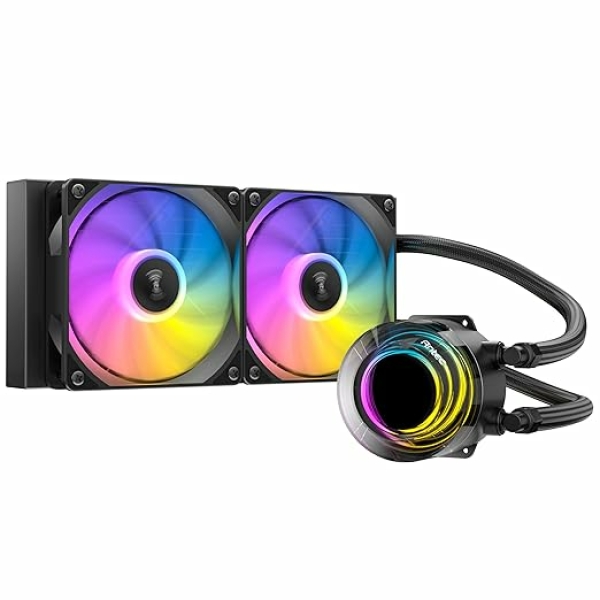 WATERCOOLING VORTEX LUM 240 ARGB BLACK – Image 2