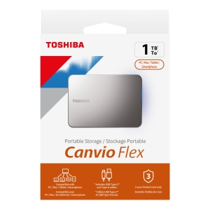 DISQUE DUR EXTERNE 2,5″ 1TB TOSHIBA CANVIO FLEX